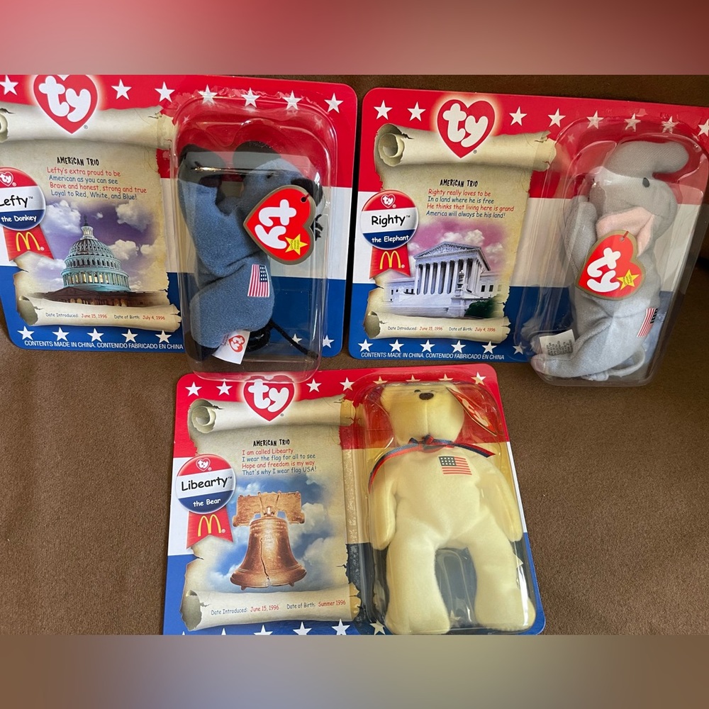 Collector TY McDonalds Political
Beanie Babies-3р